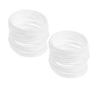 HOOTNEE 40pcs White Plastic Wreath Rings Round Craft Embellishments for DIY Dreamcatcher Making Macrame Hoops Floral Wreath Frames Wedding and Home Decor Supplies