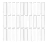 HOOTNEE 48pcs Clear Self-Adhesive Label Holder Pockets for Wire Shelves Transparent Index Card Protectors Plastic Price Tag Sleeves for School Libraries Pantry Retail and Bookshelf