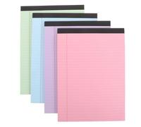 HOOTNEE 4pcs A4 Legal Pad Notepad with Horizontal Lines for Office Notes | Paper Writing Pad, Portable Stable Surface, Print, Fits Folders and Binders for Lists