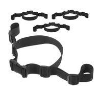 HOOTNEE 4pcs Adjustable High Chair Safety Harness Straps with Circle Buckle Inner Loop Design for Stable Seating Portable and Easy-Clean Chair Belt for Feeding Black