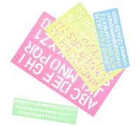 HOOTNEE 4Pcs Alphabet and Number Tracing Board Double Sided Educational Tool for Letter Recognition and Cognitive Development Safe Learning