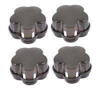 HOOTNEE 4pcs Child Proof Stove Guard and Door Knob Covers Plastic Gas Stove Knob Safety Covers to Prevent Children from Turning and Residential Fire Protection for Home Kitchen