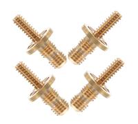 HOOTNEE 4pcs Cue Stick Connector Pool Tip Joint Brass Sturdy Sturdy Ergonomic Assembly Joint Screw Parts Telescopic Pool Stick Extender for Diverse Playing Scenarios