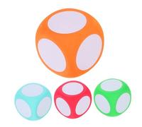 HOOTNEE 4Pcs Erasable Foam Counting Cubes Blank Dice for Recognition Arithmetic Practice Creative Educational Supply for Classroom Engagement and