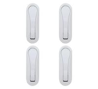 HOOTNEE 4pcs Foldable Aluminum Coat Hooks White Hidden Wall-Mount Hooks for Hanging Coats Bags Hats Keys Space-Saving Foldable for Bathroom Entryway Kitchen Organization