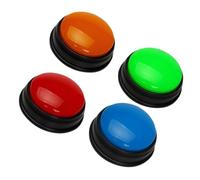 HOOTNEE 4pcs Game Buzzers with Flashing Lights Plastic Educational Quiz Buzzers for Classroom and Family Interaction for s Game Shows and Early Learning