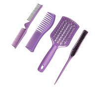 HOOTNEE 4Pcs Hair Comb for Men Women Multipurpose Wet Hair Comb with Comfortable Tooth Design Portable Salon and Home Styling Tool and Dying