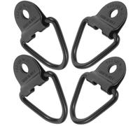 HOOTNEE 4pcs Heavy Duty D-ring Tie down Anchors for Trucks and Trailers, Carbon Steel V-shaped Bolt-on Cargo Secure Fit with Screws and Washers for Applications