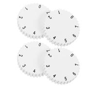 HOOTNEE 4pcs Refrigerator Temp Control Knobs Plastic Sturdy Easy Replacement Precision Control White for Commercial Freezers Repairing and Maintaining Freezers