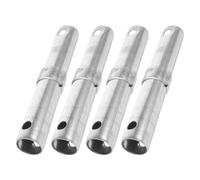 HOOTNEE 4pcs Scaffolding Forged Couplers Scaffolding Connecting Rod Heavy Duty Hinges Weld On Steel Scaffold Fixing Pole Silver Construction Environments