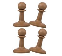 HOOTNEE 4pcs Tpr Pyramid Tent Pole Tip Caps for Canopy Stability, Khaki | Weatherproof Support for Awning Poles and Outdoor Canopies, Stylish Khaki Finish for Garden Use