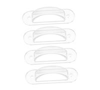 HOOTNEE 4pcs Transparent Electrical Wall Covers Childproof Design for Home Safety Easy Installation Light Compatible Various Types