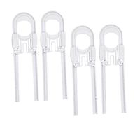 HOOTNEE 4Pcs U Shape Safety Locks Childproof Cabinet Security Locks for Easy Installation No Tools Required Durable Design for