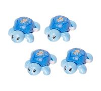 HOOTNEE 4Pcs Wind Up Tortoise for Cartoon Clockwork Playthings Adorable Moving Head and Tail Fun Educational for Boys Random Color