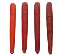 HOOTNEE 4pcs Wooden Massage Stick Set Handheld Acupressure Pen for Trigger Point Massage and Muscle Knot Relief, Easy to Hold and Carry, for Neck and Back, Portable Self-Massage Tool