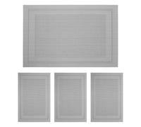 HOOTNEE 4pcs Woven Placemats Manicure Table Mats for Nail Artists Portable Desk Pads Organizer Cushion for Home Studio Practice