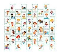 HOOTNEE 50pcs Reward Cards for Positive Behavior Development Classroom Incentive Teaching Supplies Early Education Device with Bright Colors and Creative Designs for Cognitive Growth