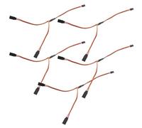 HOOTNEE 5Pcs 60-Pin Rc Actuator Extension Cable Y Splitter 300Mm Female to Dual Male Connector for Rc Plane Car Aircraft Remote Control Electronics Wire