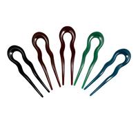 HOOTNEE 5pcs Easy to Use French Hair Pin Made of Sturdy Resin, Featuring a U-shaped Wave Design for Ladies and Seeking Simple, Practical Hair Accessories for Color