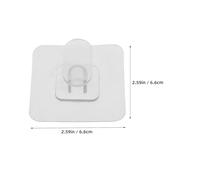 HOOTNEE 5Pcs Large Heavy Duty Adhesive Wall Hooks Plastic Hanging Hooks for Bathroom Kitchen Office Strong Load-Bearing Self-Adhesive for Towels Robes and Keys