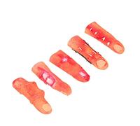 HOOTNEE 5pcs Lifelike Blood Finger Novelty Severed Finger Vivid Blood Finger Severed Finger Cover Fake Finger Unique Wearing Finger Cover Severed Blood Finger Artificial Severed Fingers