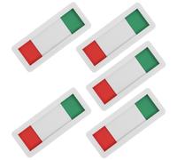 HOOTNEE 5pcs Meeting Room Door Signs Privacy Indicator Slider Office Occupied Vacant Acrylic Status Switch Sign 4x10cm White for Conference Use