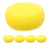 HOOTNEE 5pcs Yellow High Density Pet Bath Sponges 70mm High Foaming Dog Scrub Sponge for Pet Cleaning and Exfoliating Suitable for Dogs and Cats