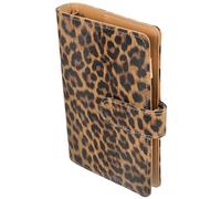 HOOTNEE 6-Ring Binder Notebook Binder Cover 7.31x5.50x1.18in Button Design Scrapbook Cover Decorative Easy to Clean Handbook for Protecting Important Information