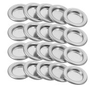 HOOTNEE 60Pcs Small Metal Incense Holder Tray Silver Tower Incense Burner Aromatherapy Burner Decorative Censer Plate for Home Yoga and Meditation