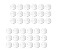 HOOTNEE 60pcs White Plastic Rattle Inserts for Replacement Balls for Stuffed Animals Crochet Rattles Doll Noise Makers Easy DIY Repair Parts for Sensory Crafts