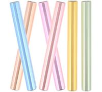 HOOTNEE 6pcs Acrylic Nail Art Pen Covers Manicure Pen Caps in Assorted Colours Practical and Light-proof Toppers to Extend Service Life for Professional and DIY Nail Designs