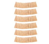 HOOTNEE 6pcs Artificial Thatch Roof Roll DIY Straw Roof Material for Miniature Houses Faux Grass Thatch for Model Landscaping Classroom Displays