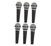 HOOTNEE 6pcs Creative Microphone Prop Realistic Lightweight Simulation Microphone for Party Favors Birthdays Christmas Events and Safe Design for Boys and Girls