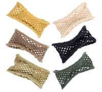 HOOTNEE 6pcs Elastic Nylon Hair Ties Thick Strong Hair Ropes Good for Thick Heavy Curly Assorted Colours Easy to Stretch Accessories for Mother's Day