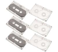 HOOTNEE 6pcs Empty Cassette Tape Blank Cassette Tapes for Diy Decor Vintage Adornments Wall Art Recordable Design