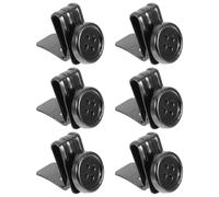 HOOTNEE 6pcs Metal No Sew Suspender Buttons for Men’s Pants and Hats, Black Adjustable Fastener Clips for Jeans, Trousers Braces Replacement Suitable for Workwear and Casual Use