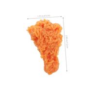 HOOTNEE 6pcs Realistic Artificial Fried Chicken Leg Lifelike Faux Drumsticks for Food Play Kitchen Decoration Model Collection and Photography Props