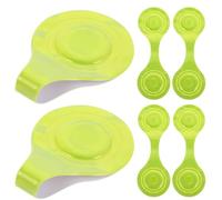 HOOTNEE 6pcs Reflective Magnetic Clips Pvc Lightweight Versatile Eye-catching Yellow Reflectors for Schoolbag Clothes Outdoor Activities Safety