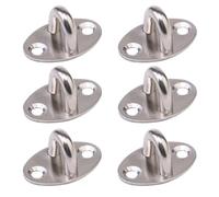 HOOTNEE 6pcs Small Stainless Steel Suspension U-Shaped Fixed Ceiling Hooks Load-Bearing Wall Mount Storage Hooks for Home Multifunctional Utility and Hanging Use
