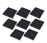 HOOTNEE 8pcs Black Memo Pads Small Adhesive Note Pads Tearable Paper Reminder Notes for Office and School Use Multi-use Sticky Tabs Pack