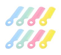 HOOTNEE 8pcs Hair Comb with Rounded Tips for Newborns and Soft Bristles Fine Comb for Sensitive Scalp Ergonomic Lightweight Plastic Handle for Comfortable Grooming and Self-care