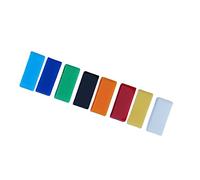 HOOTNEE 8pcs Silicone Watchband Ring Loop Holder Fall Buckle Rings for Watch Bands Durable Comfortable Replacement Accessories Black Red Orange White Dark Blue Sky Blue Green Yellow
