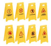 HOOTNEE 8Pcs Traffic Signs Educational Models Pretend Play Warning Signs Interactive Learning for Enhance Cognitive Skills