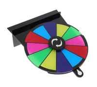 HOOTNEE Acrylic Spinning Game Wheel with Stable Base and Easy to Assemble Design, Dry Erase Surface Prize Spinner for Holiday Events and Parties, DIY Fortune Game Prizes Wheel