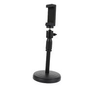 HOOTNEE Adjustable Desktop Phone Holder Stand with Telescopic Height and Angle Metal Bracket for Smartphone Charging Video Calls Live Streaming Compatible with All Mobile Phones