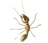 HOOTNEE Alloy Ant Modeling Ornament Metal Sculpture Decorative Desktop Figurine Creative Simulated Ant-shaped Home Office Living Decor