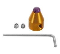 HOOTNEE Aluminium Alloy 8Mm Universal Tuning Fork Base Purple Crystal for Meditation and Sound Therapy - Sturdy Metal Tuning Fork Foot Replacement Accessory