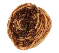 HOOTNEE Artificial Spaghetti with Meat Sauce Model Lifelike Fake Pasta Decor for Table Decorations Photo Prop for Restaurant Displays and Parties and Safe Material