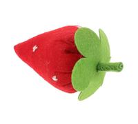 HOOTNEE Artificial Strawberry Wool Felt, Detachable Montessori Felt Strawberry Plush, Faux Fruit Kitchen Decor and ’ Play Food Prop for Educational Play and Table Decoration