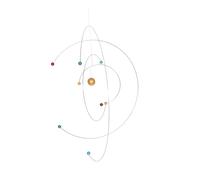 HOOTNEE Atom Hanging Mobile Assorted Color Metal Scientific Ornament with Modern Nordic Style and Sturdy Versatile Design for Home Decor Bedrooms